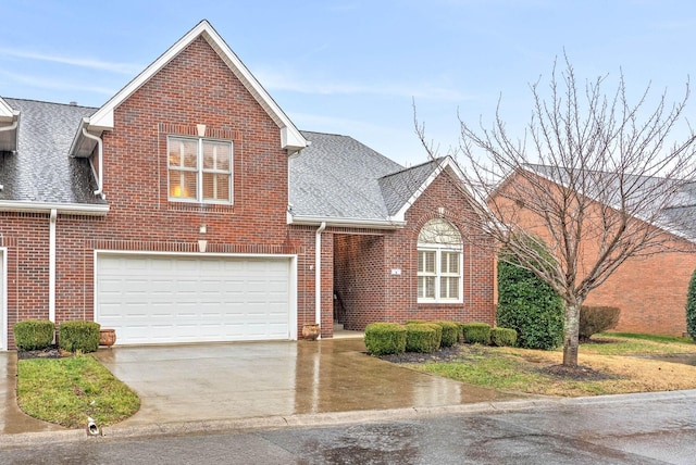 view of property featuring a garage