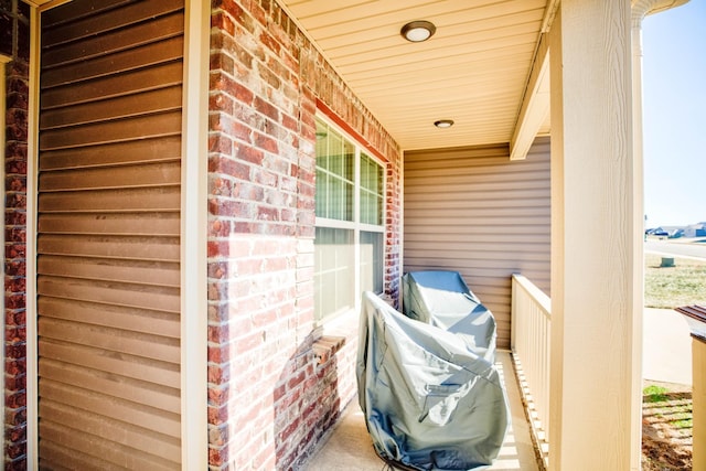 view of balcony