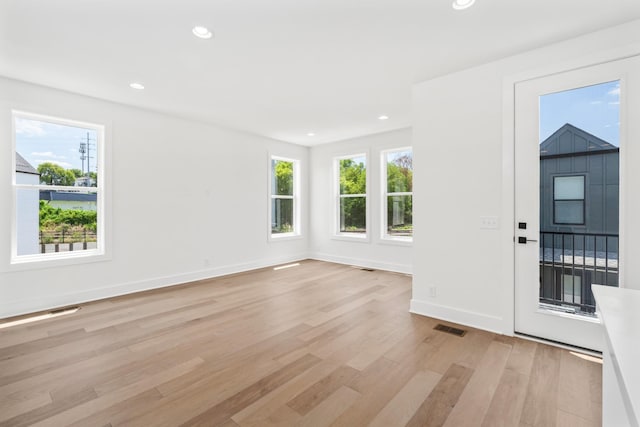 entrance foyer featuring light hardwood / wood-style floors