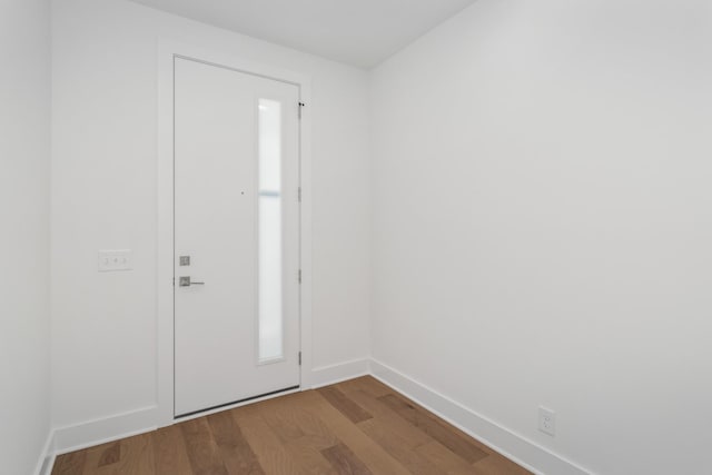 entrance foyer featuring hardwood / wood-style flooring