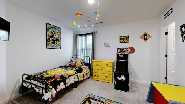 bedroom featuring carpet floors