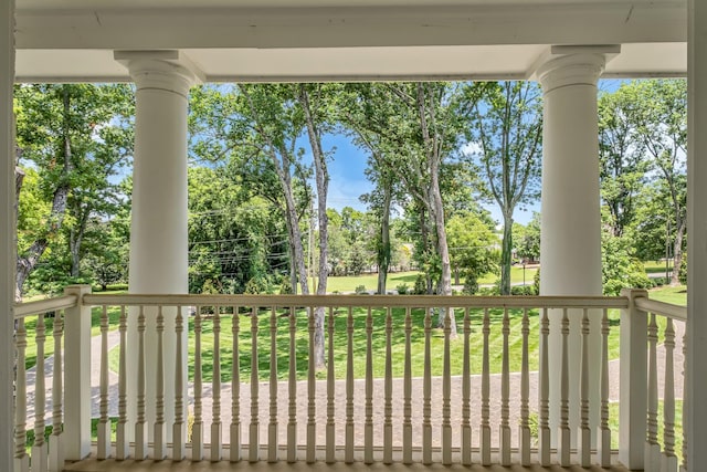 view of balcony