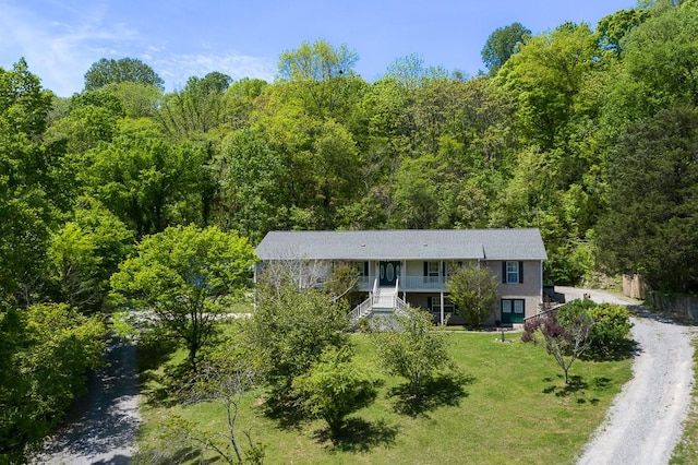 birds eye view of property