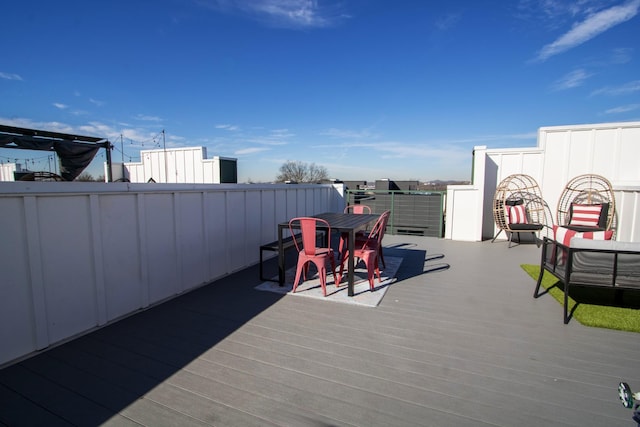 view of wooden terrace