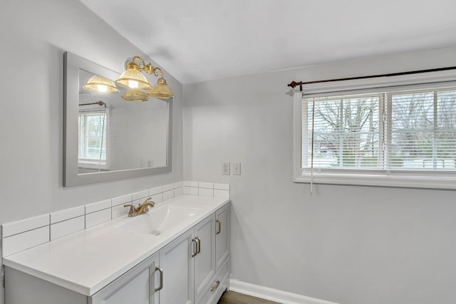 bathroom with vanity