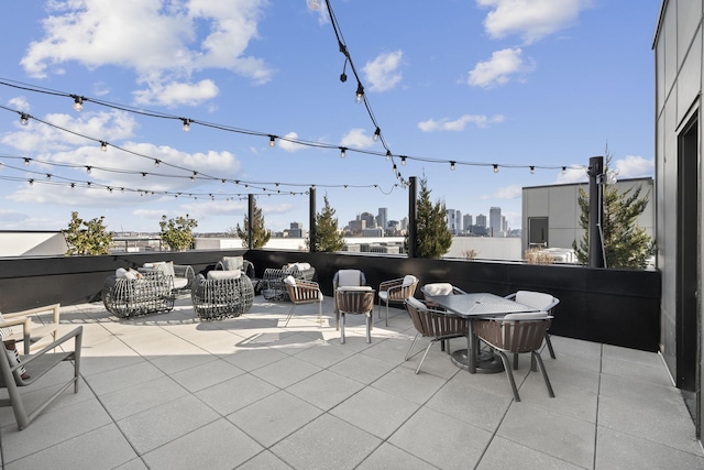 view of patio featuring an outdoor hangout area