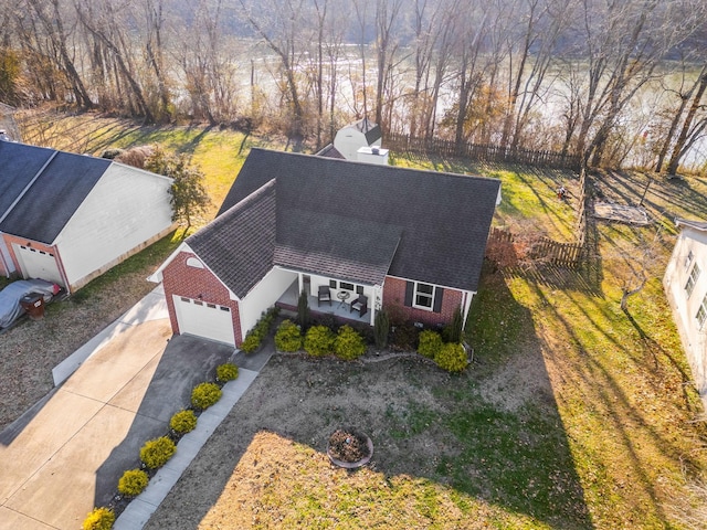 birds eye view of property