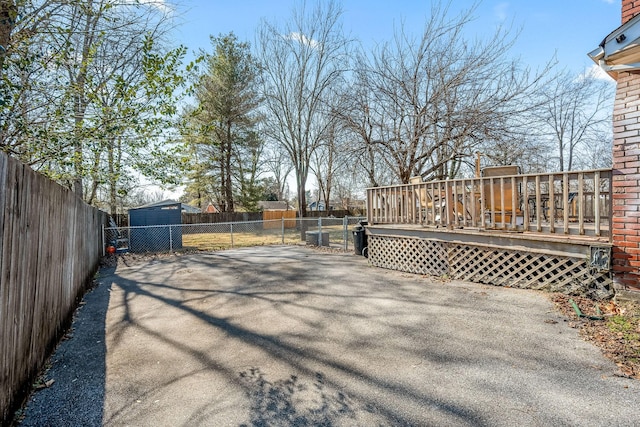 view of patio / terrace with a wooden deck