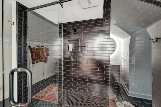 bathroom with an enclosed shower