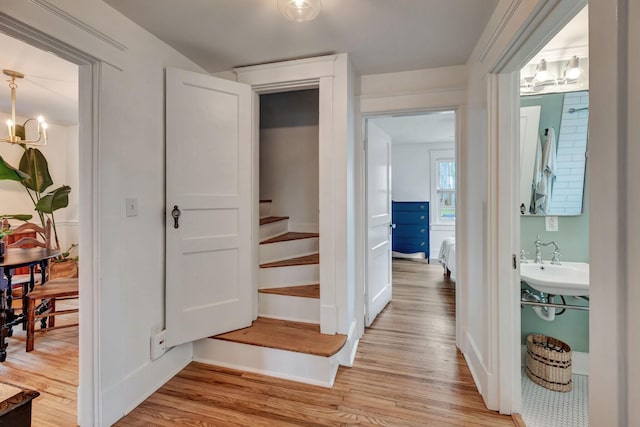 interior space featuring sink