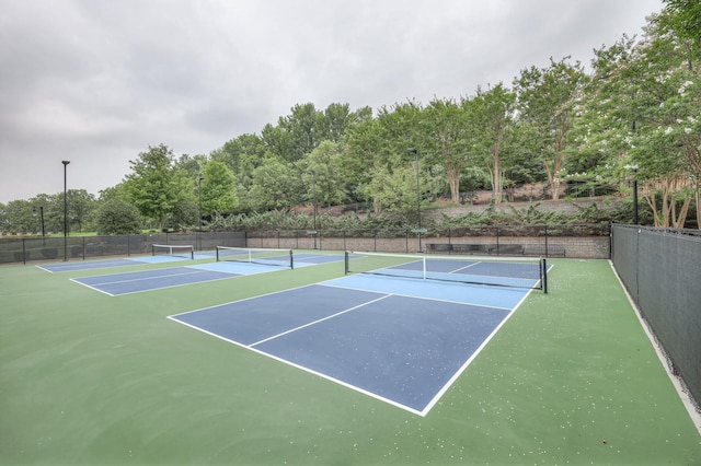 view of tennis court