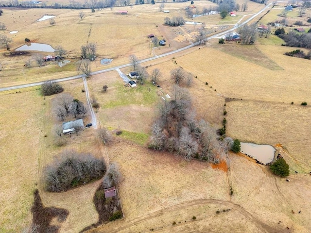 drone / aerial view featuring a rural view