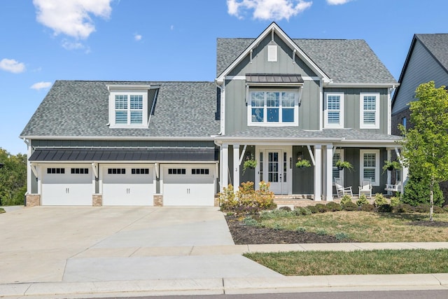 view of front of house with covered porch