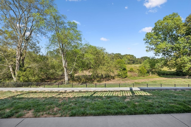 view of yard featuring a rural view