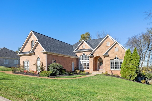 view of property featuring a front yard