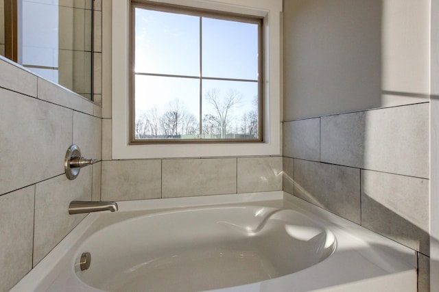 bathroom with a bathing tub