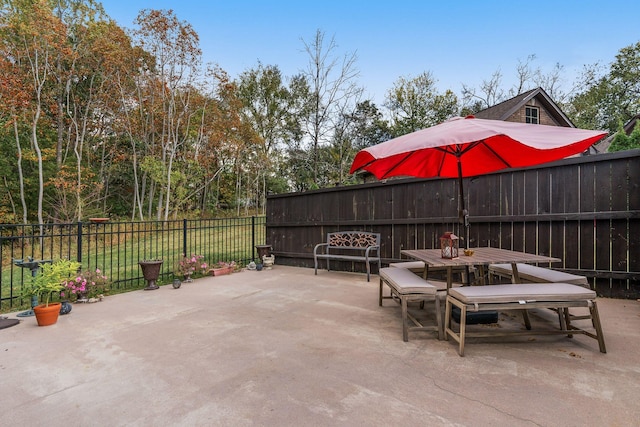 view of patio