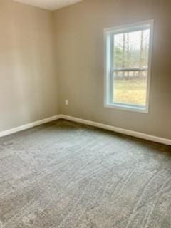 view of carpeted empty room