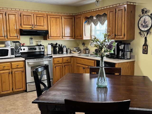 kitchen with appliances with stainless steel finishes