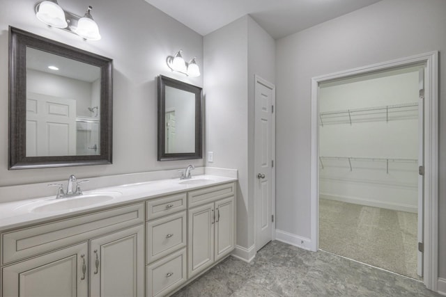 bathroom with vanity