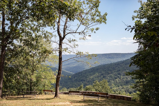 mountain view featuring a rural view