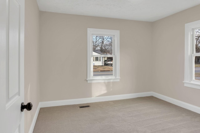 view of carpeted empty room