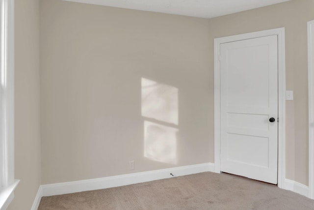 view of carpeted empty room