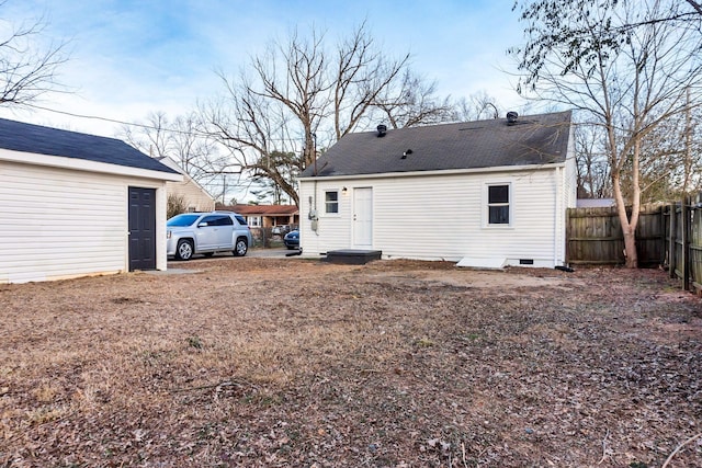 view of rear view of property