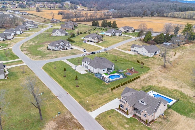 birds eye view of property