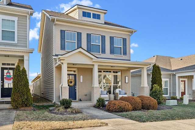 view of front of home featuring a porch