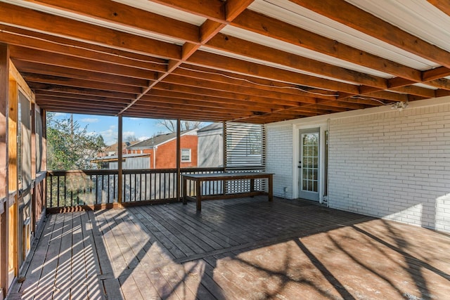 view of wooden terrace