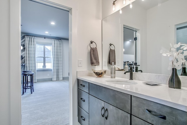 bathroom featuring vanity