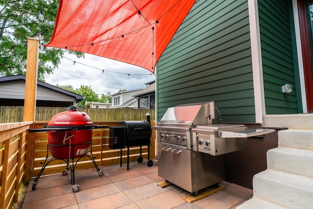 view of patio / terrace with area for grilling