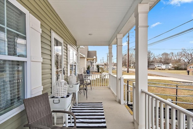 balcony with a porch