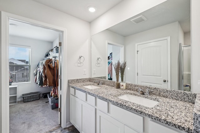 bathroom with vanity