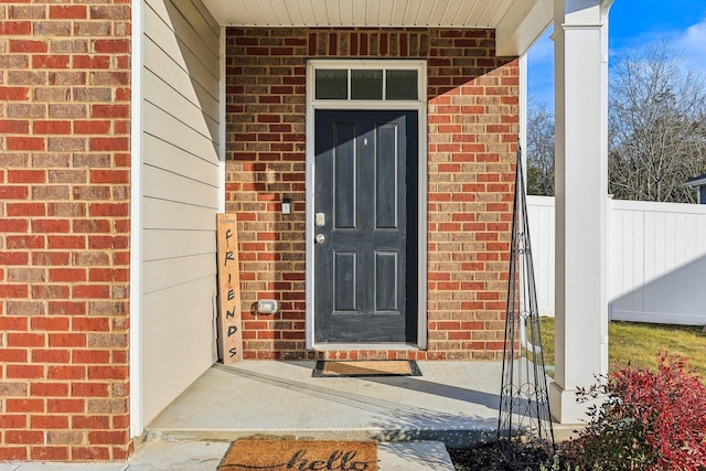 view of property entrance