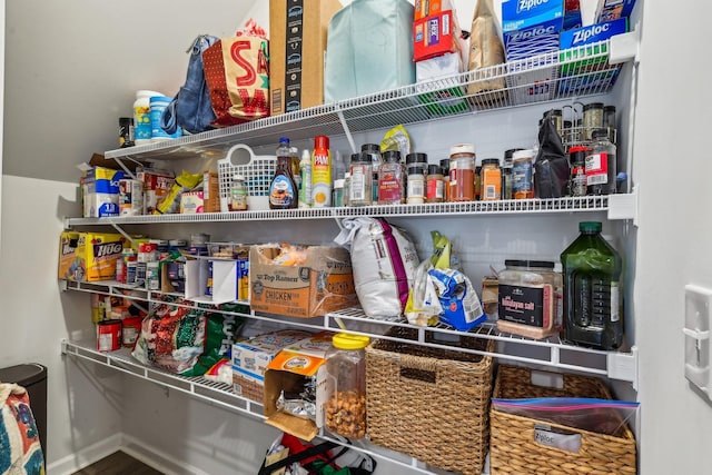 view of pantry