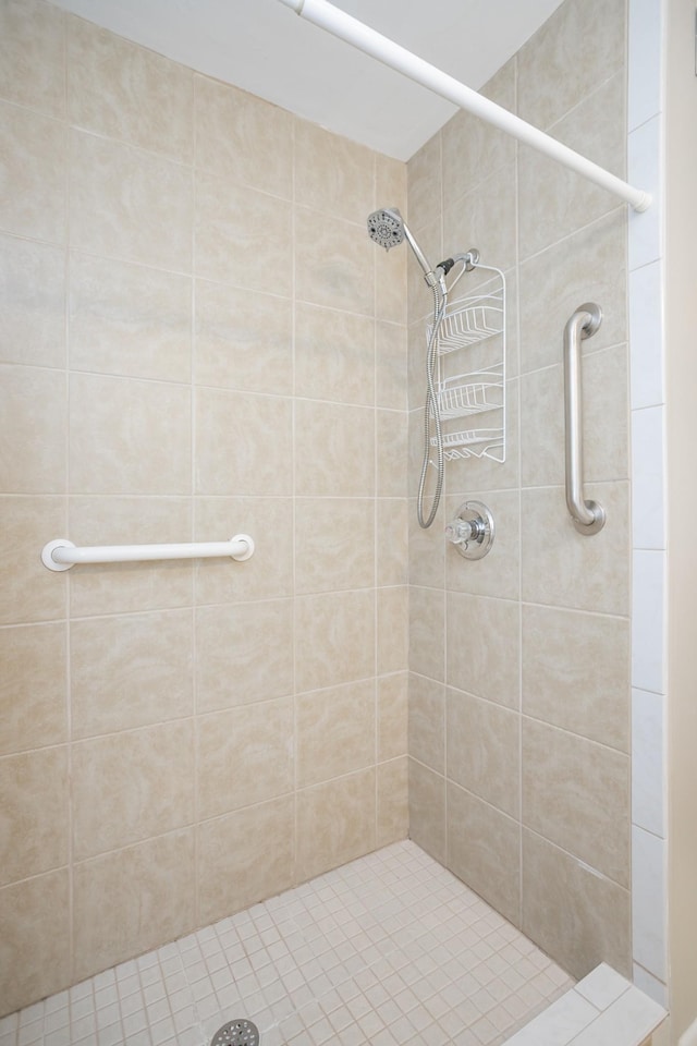 full bathroom with tiled shower