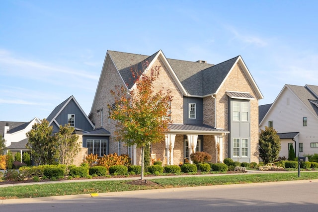 view of front of home with covered porch