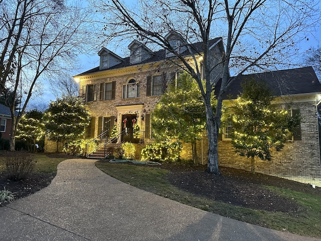 view of colonial home