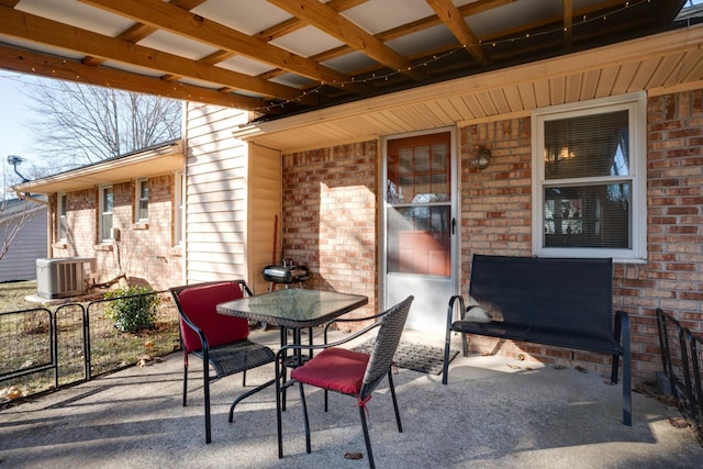 view of patio / terrace with cooling unit