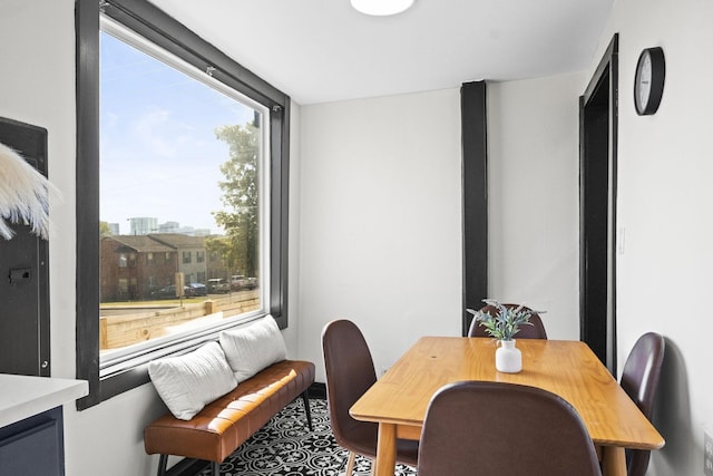 view of dining area