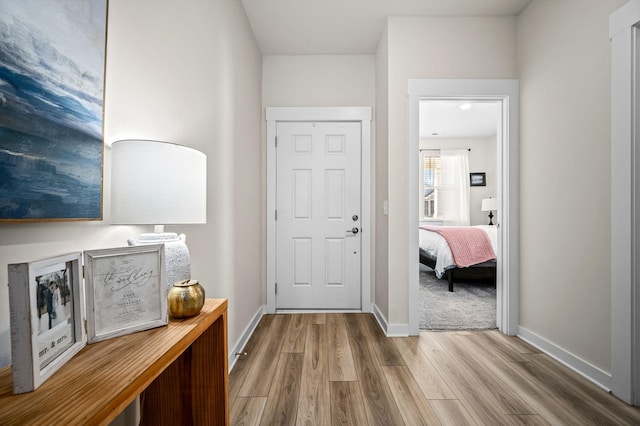 entrance foyer featuring hardwood / wood-style floors