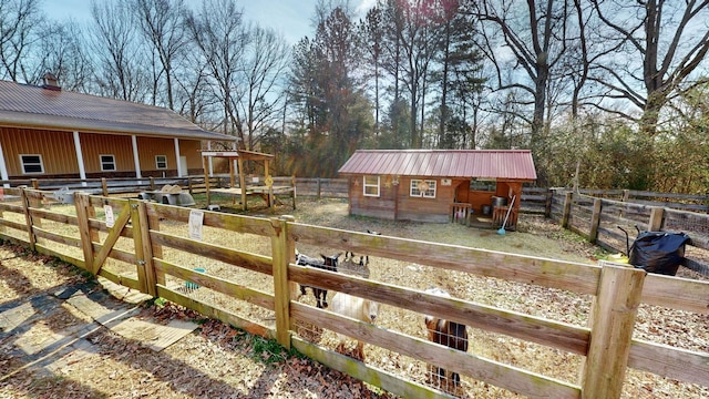 view of stable