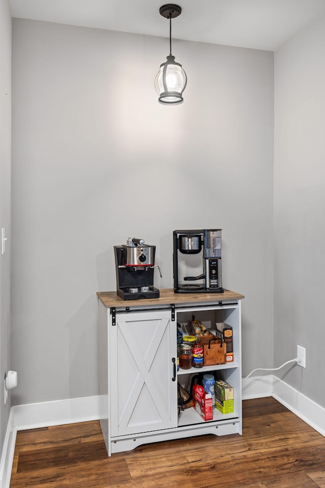 interior space featuring hardwood / wood-style floors