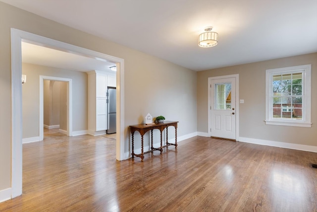 entryway featuring light hardwood / wood-style flooring