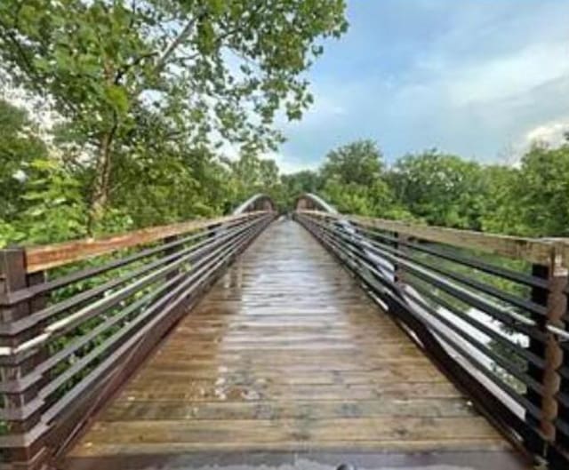 view of dock area