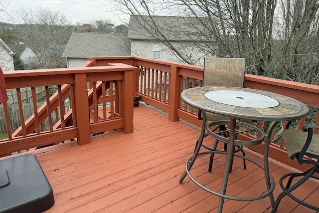 view of wooden terrace