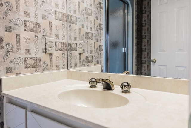 bathroom with vanity