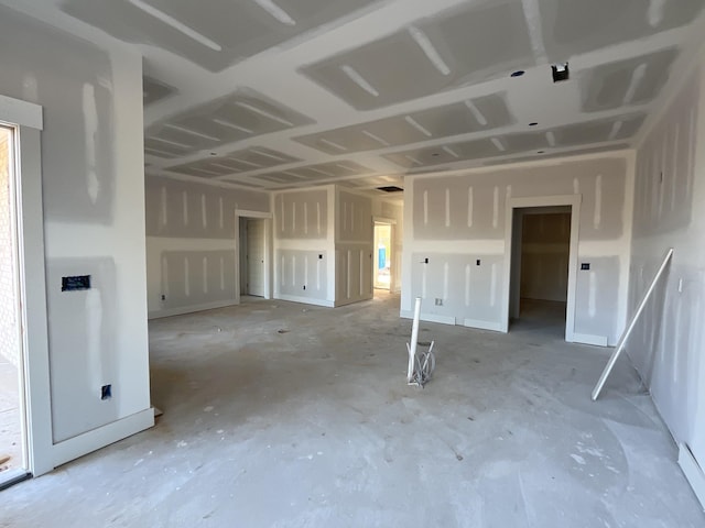 empty room with concrete floors